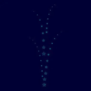 Firework low poly triangulation triangulated polygonal electric cyan blue v.. Stock Illustration