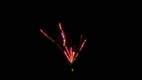 Firework magic butterflies. 3 in 1 Stock Footage 139154111