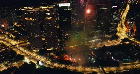 Firework at Middle of the night Video stock 144909010