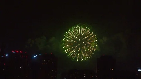 Firework in Moscow Stock Footage 91785445