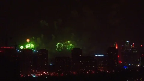 Firework in Moscow Stock Footage 91785509