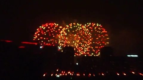 Firework in Moscow Stock Footage 91785540