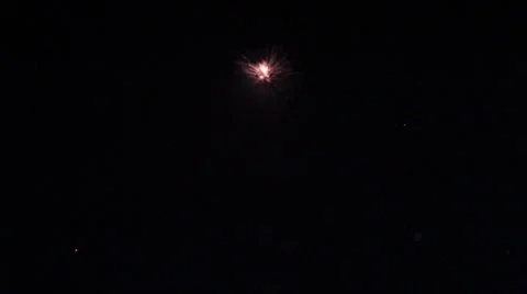 Firework at night Stock Footage 38832179
