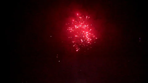 Firework at night Видео 38848045
