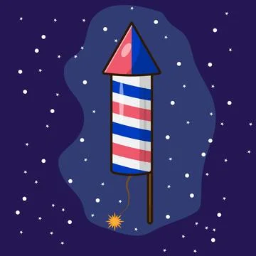 Firework Night Stock Illustration