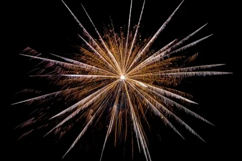 Firework at night Stock Photos