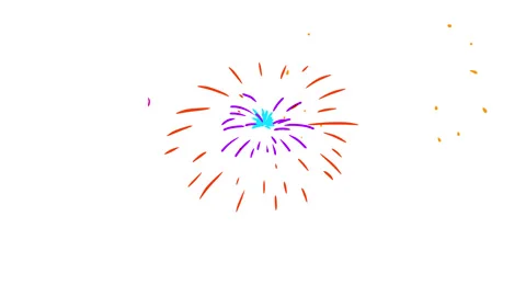 Firework or festive salut. Stock Footage 297083490