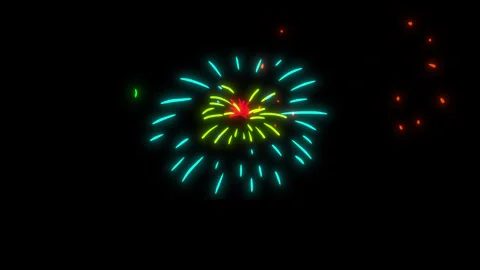 Firework or festive salut. Stock Footage 297083575