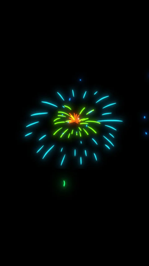 Firework or festive salut. Stock Footage 297083611
