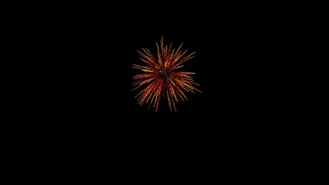 Firework orange Stock Footage 83278576