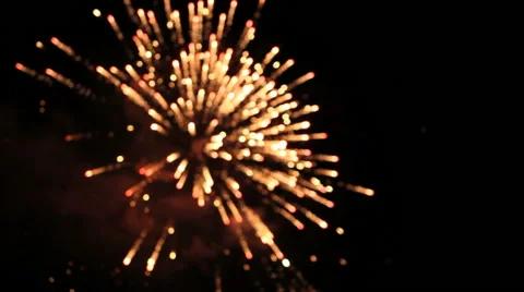 Firework out of focus - bokeh background Stock Footage 40319688
