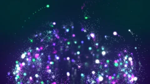 Firework from particles flow Stock-Footage 99638021