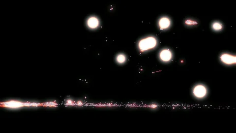 Firework In Pink Orange Abstraction Stock Footage 99838806