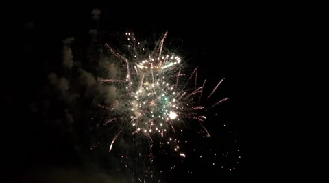 Firework  pyrotechnic show Stock Footage 53785982