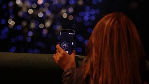 Firework pyrotechnic show Video stock 72078962