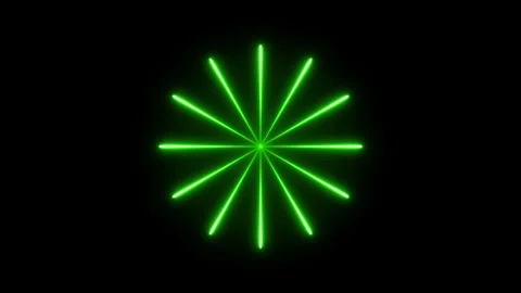 Firework Radial neon animated pulsing sunburst laser rays beam loop on 4k b.. Stock Footage 344205476