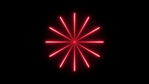 Firework Radial neon animated pulsing sunburst laser rays with changing col.. Stock Footage 344205490