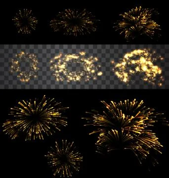Firework realistic 07 mf Stock Illustration