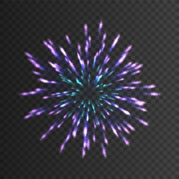 Firework realistic isolated on transparent background. festive element for .. Stock Illustration