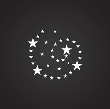 Firework related icon on background for graphic and web design. Simple Stock Illustration