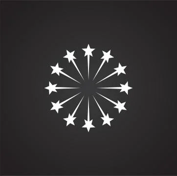 Firework related icon on background for graphic and web design. Simple Stock-Illustration
