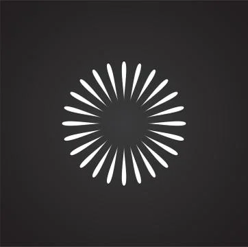 Firework related icon on background for graphic and web design. Simple 스톡 일러스트