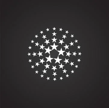 Firework related icon on background for graphic and web design. Simple Stock Illustration