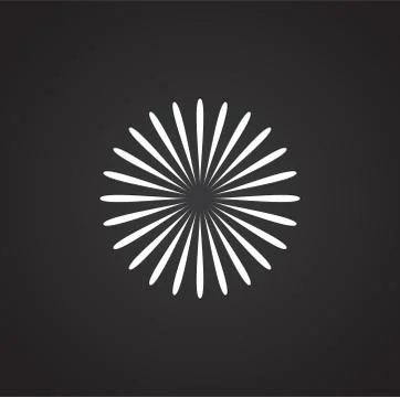 Firework related icon on background for graphic and web design. Simple 스톡 일러스트