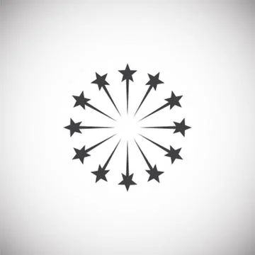 Firework related icon on background for graphic and web design. Simple 스톡 일러스트