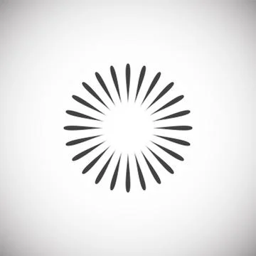 Firework related icon on background for graphic and web design. Simple Illustrazione stock