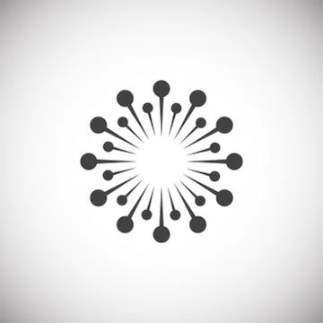 Firework related icon on background for graphic and web design. Simple 스톡 일러스트