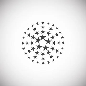 Firework related icon on background for graphic and web design. Simple 스톡 일러스트