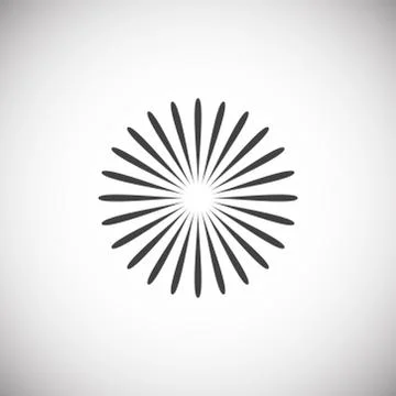 Firework related icon on background for graphic and web design. Simple Stock Illustration