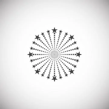 Firework related icon on background for graphic and web design. Simple Stock Illustration
