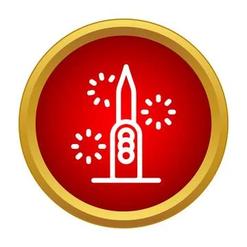 Firework rocket exploding celebrating special event concept Stock Illustration