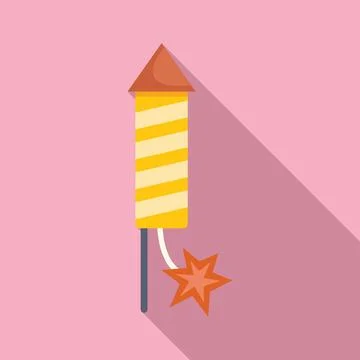 Firework rocket exploding with sparks flying for celebration イラスト素材