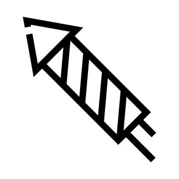 Firework rocket icon for celebration and festive parties 스톡 일러스트