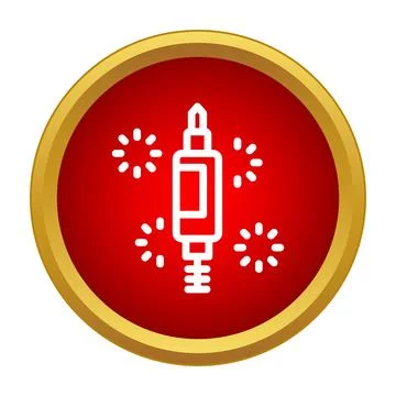 Firework rocket icon for celebratory events Stock Illustration