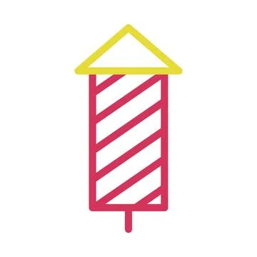 Firework rocket icon. Concept of celebration, party, and fun. Stock Illustration
