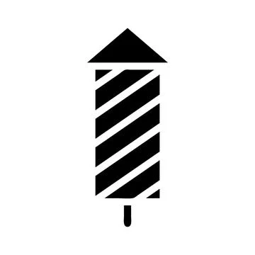 Firework rocket icon. Concept of celebration, party, and fun. Stock Illustration