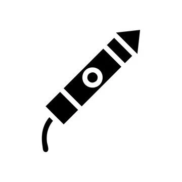 Firework rocket icon. Concept of celebration, party, and fun. Stock Illustration