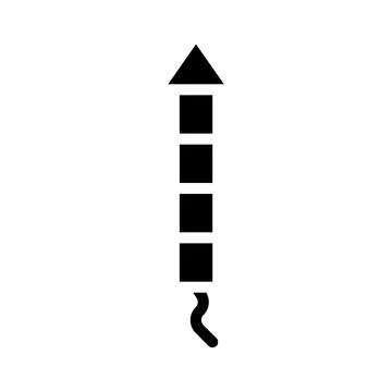 Firework rocket icon. Concept of celebration, party, and fun. Stock Illustration