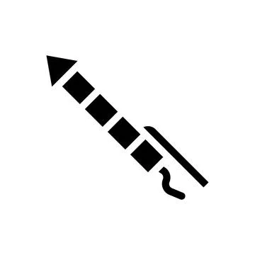 Firework rocket icon. Concept of celebration, party, and fun. Stock Illustration