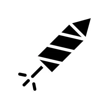 Firework rocket icon. Concept of celebration, party, and fun. Stock Illustration