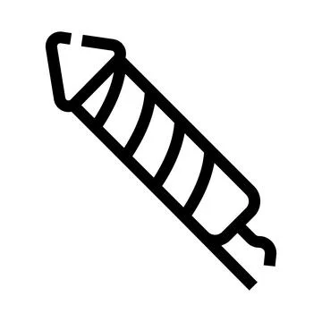 Firework rocket icon for festive celebration events 스톡 일러스트