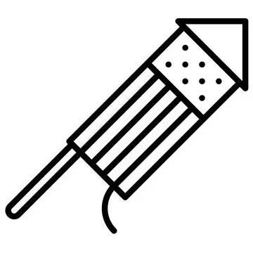 Firework rocket icon,  Fourth of July related vector Stock Illustration