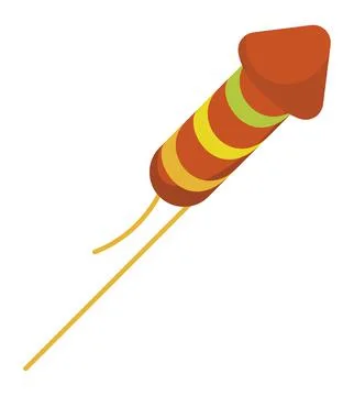 Firework rocket icon Stock Illustration