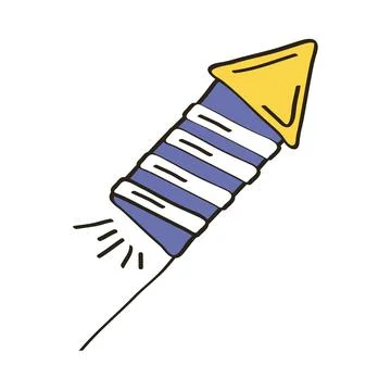 Firework rocket icon Stock Illustration