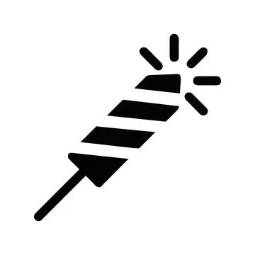 Firework rocket icon Stock Illustration