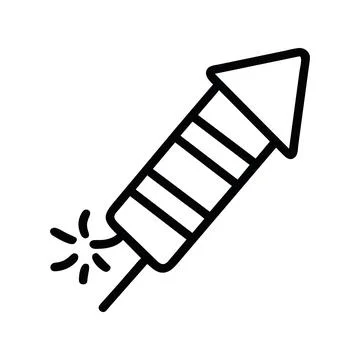 Firework rocket icon 스톡 일러스트